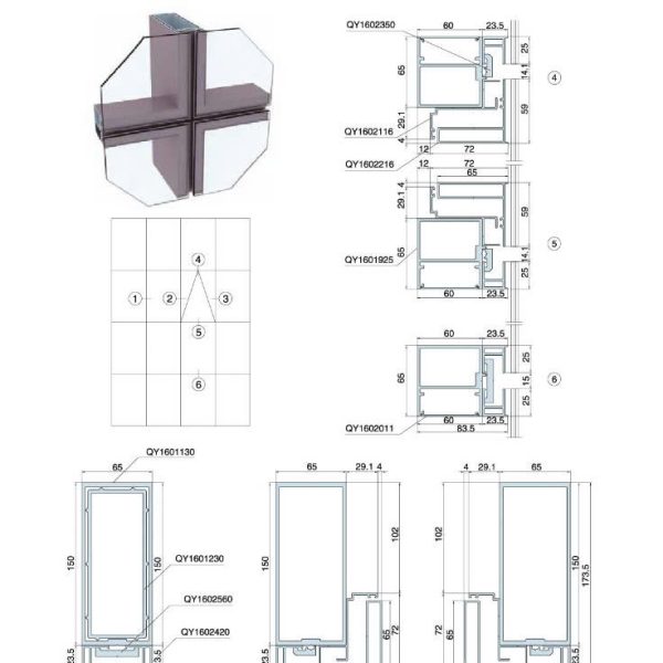 Mặt dựng lộ đố hệ QY01